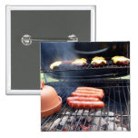 Burgers and hotdogs buttons