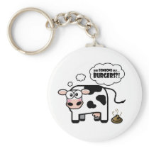 Burgers?! Funny Cow Keychain