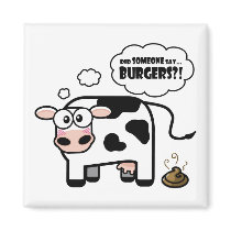 Burgers?! Funny Cow Magnet