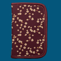 Burgundy and Cream Cherry Blossom Flowers planners