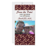 Burgundy and Cream Cherry Blossoms Save The Date