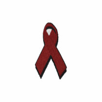 burgundy awareness ribbon