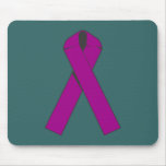 Burgundy Awareness Ribbon Products Mouse Pads