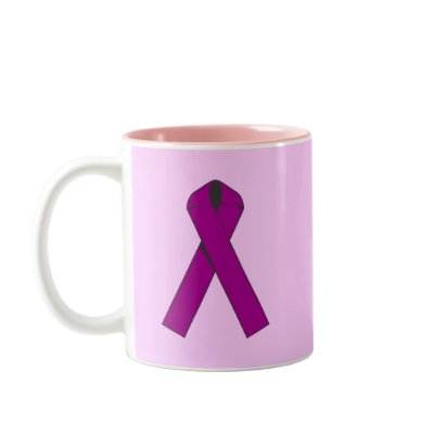 Burgundy Awareness Ribbon Products Mug by AwarenessRibbons
