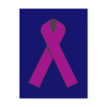 Burgundy Awareness Ribbon Products Postcard