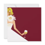 Burgundy bridal shower invitattion custom invitations