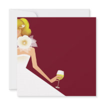 Burgundy bridal shower invitattion custom invitations