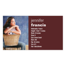 Burgundy Crossing Mini Comp Card Business Card