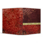 Burgundy Floral Binder