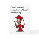 Burgundy Grad Greeting Cards