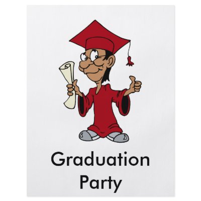 Burgundy Grad Flyers by GraduationStation