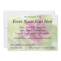 Burgundy Ruffles - Aquilegia! Personalized Invitations
