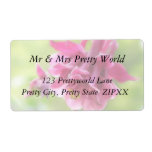 Burgundy Ruffles - Aquilegia! Personalized Shipping Label