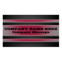 Burgundy Tinted Metal Business Card Template