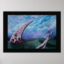 Burial grounds of the great plains glider print