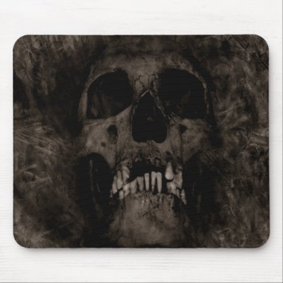 Buried Sckull Mouse Pads by MandyJeanThompson
