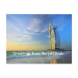 burj al arab, Greetings from Burj Al Arab Post Card