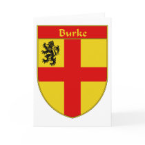 Burke Coat of Arms/Family Crest Card