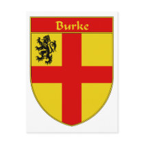 Burke Coat of Arms/Family Crest Post Card