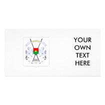 Burkina Faso Coat of Arms Personalized Photo Card