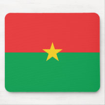Burkina Faso Flag Mousepad