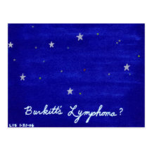 Burkitt's Lymphoma postcard