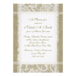 Burlap and Lace Bridal Shower Personalized Announcement
