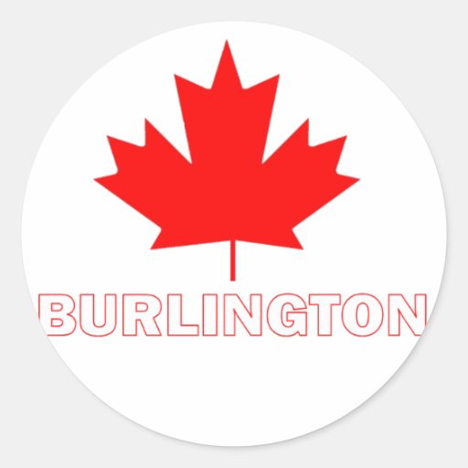 Burlington, Ontario Round Stickers