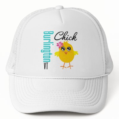 Burlington VT Chick Mesh Hat by chicktshirts