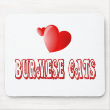 Burmese Cat Love Mousepad