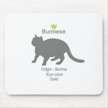 Burmese g5 マウスパッド