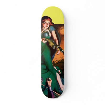 Burn Baby Burn Skateboard by MyBindery