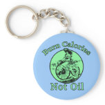 Burn Calories Not Oil Bicycle Products Key Chain