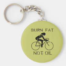 Burn Fat biking Key Chains