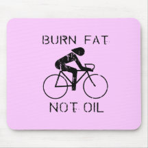 Burn Fat biking Mouse Mat