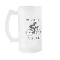 Burn Fat. Not Oil. Bike. Coffee Mugs