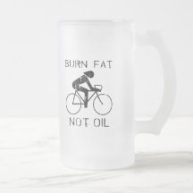 Burn Fat. Not Oil. Bike. Mugs