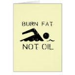 Burn Fat Not Oil Cards