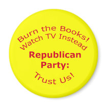Burn the Books Fridge Magnets
