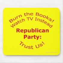 Burn the Books Mouse Pads