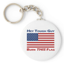 Burn THIS Flag Keychain