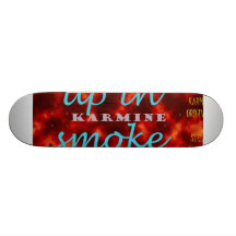 Burn up the ramps & leave 'em up in smoke. custom skateboard