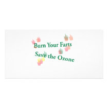 burn your farts photo greeting card