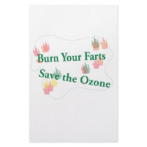 burn your farts customized stationery