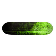 Burned Deck-Green Skate Boards