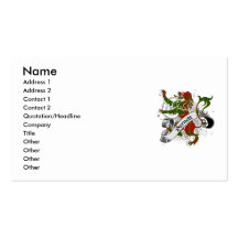 Burnett Tartan Lion Business Card Templates