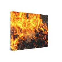 Burning Brush Gallery Wrapped Canvas