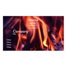 Burning Business Card Templates