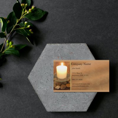 Burning Candle Business Card by jade426