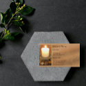Burning Candle Business Card business cards